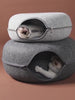 Load and play video in Gallery viewer, Four-level Round Pet Felt Tunnel Nest